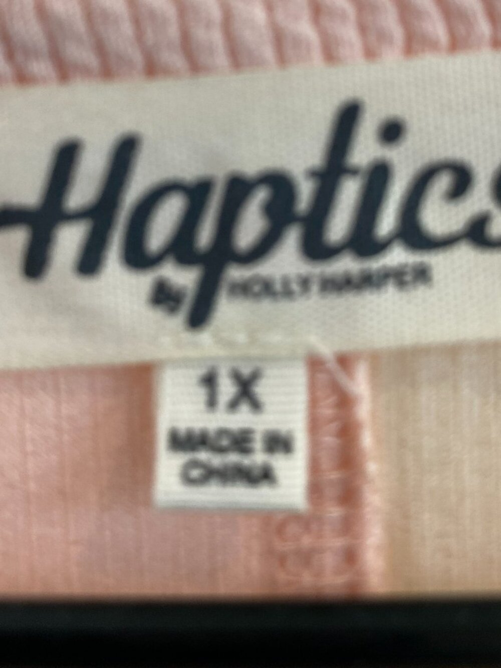 1XL HAPTICS Colorblock Oversized Pullover Top, Long Sleeve, NWOT - Picture 4 of 4